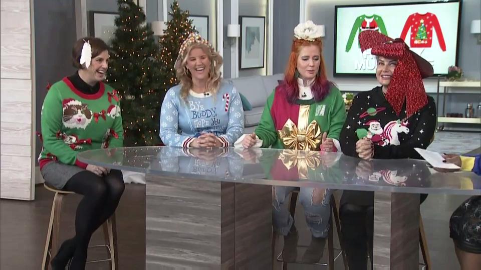 Get into the holiday spirit with ugly holiday sweaters