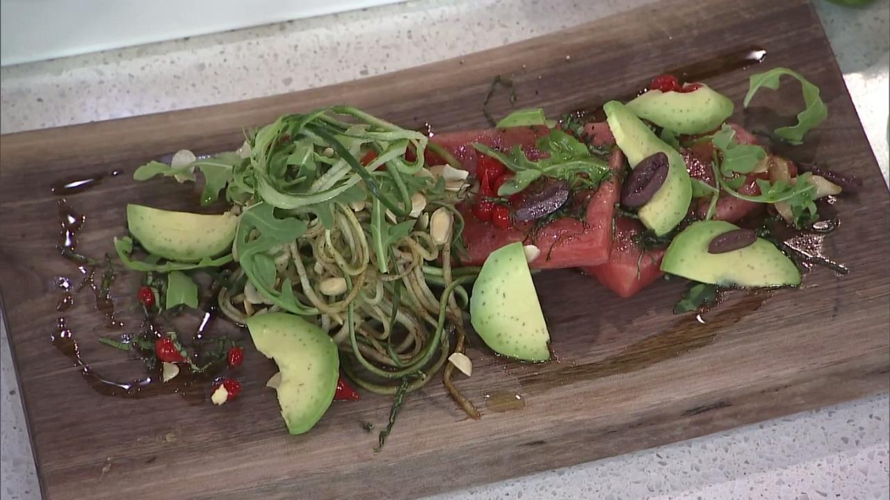 Watermelon salad with a fresh artisanal twist