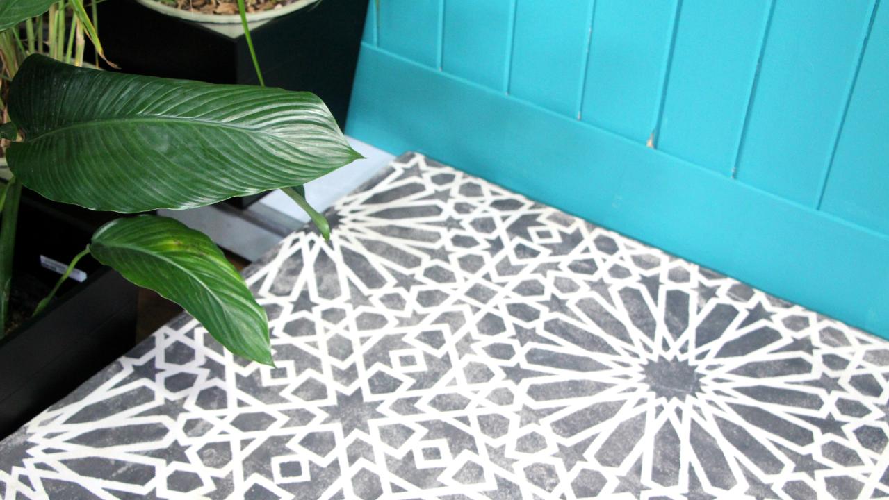 Creating a DIY paint stencil on concrete Video Cityline