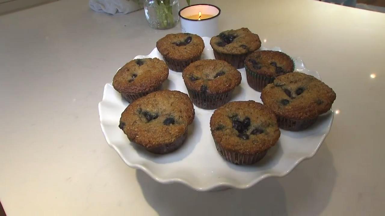 Healthy and delicious gluten-free blueberry muffins