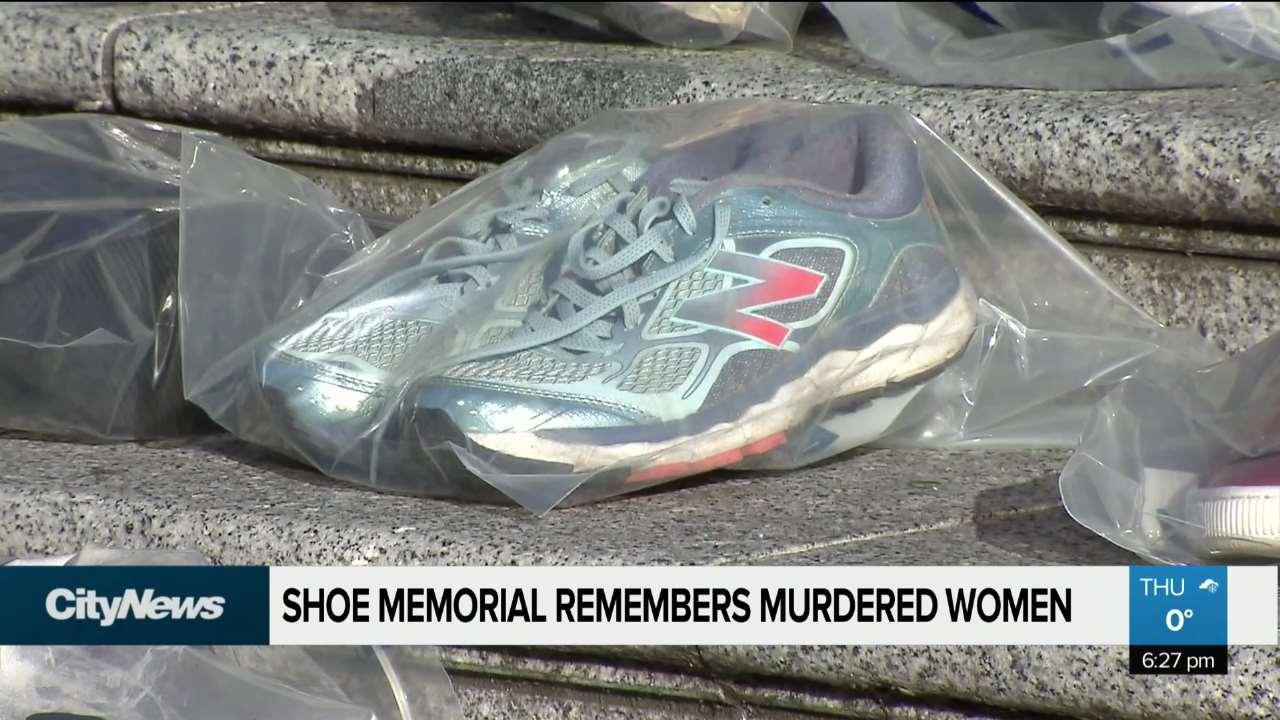 Shoe memorial remembers murdered women CityNews Vancouver