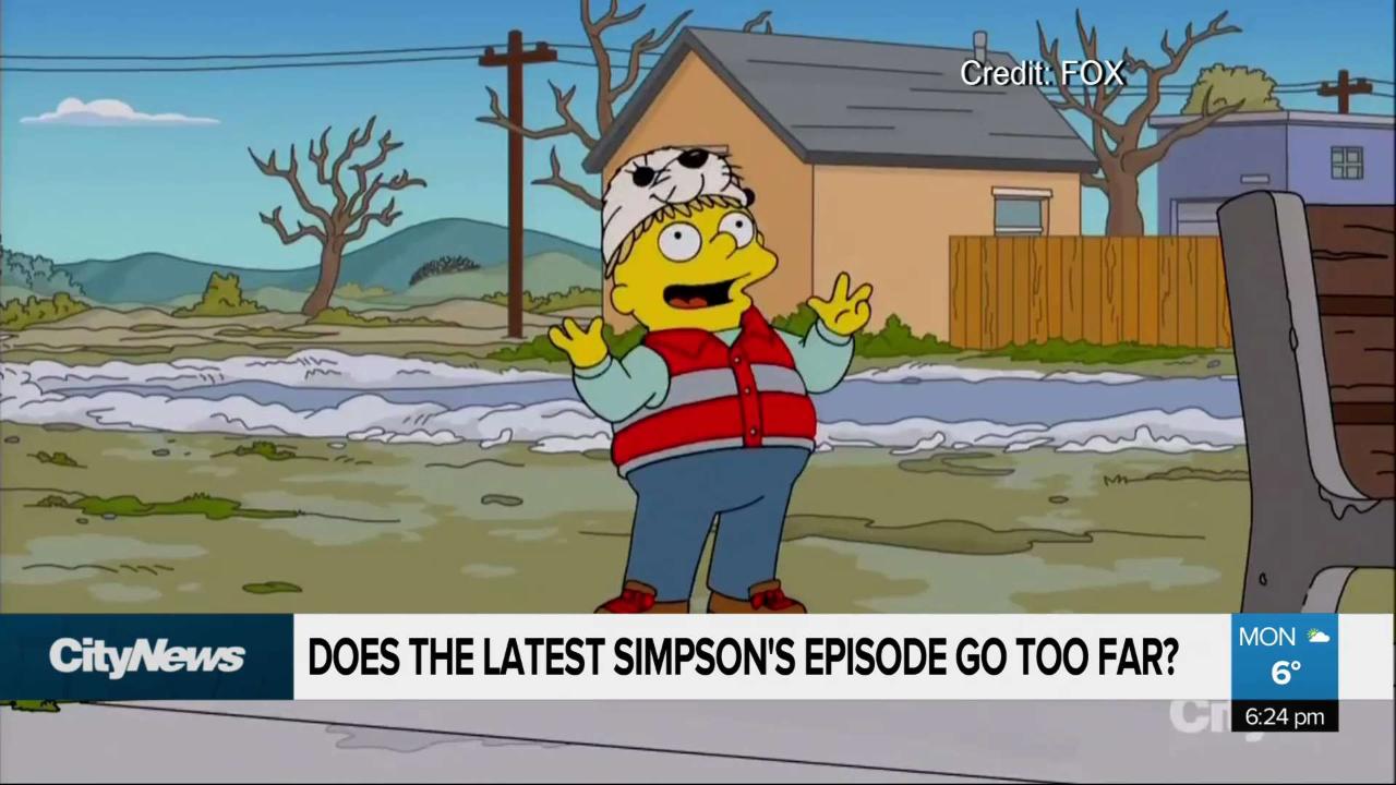 Does the latest Simpson s episode go too far