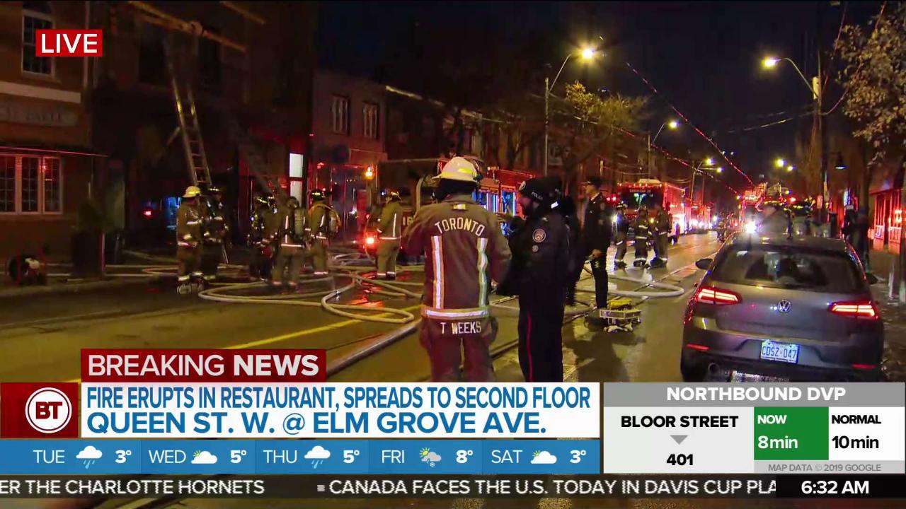 Fire Breaks Out At Parkdale Restaurant Citynews Toronto