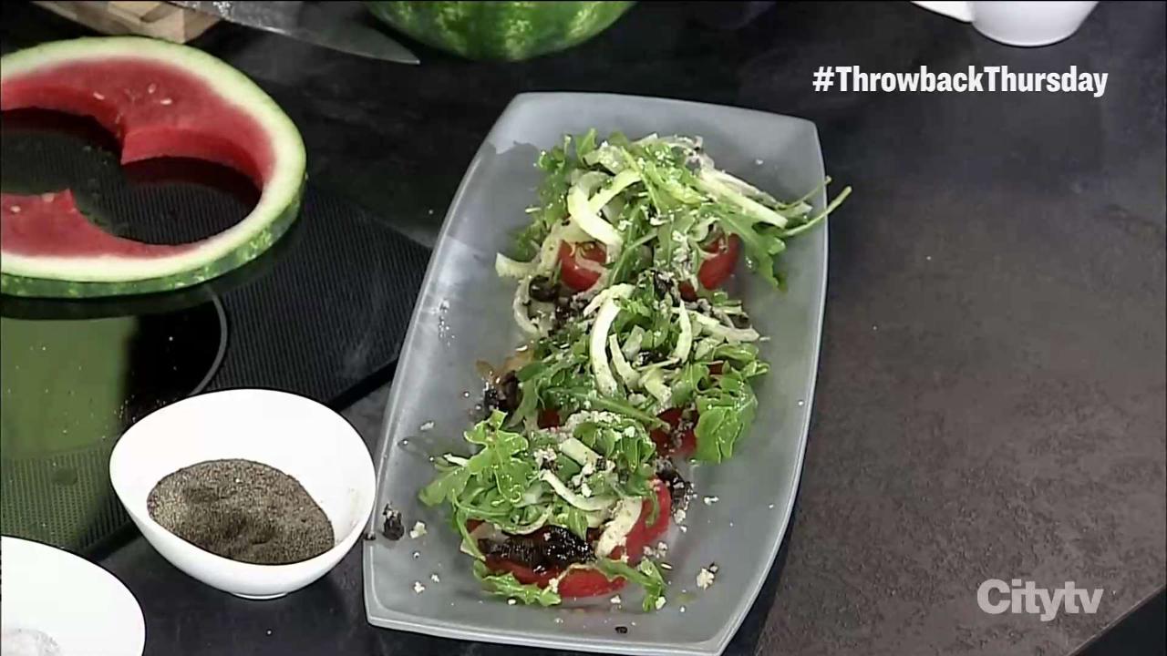 A fennel arugula summer salad with watermelon Video Cityline